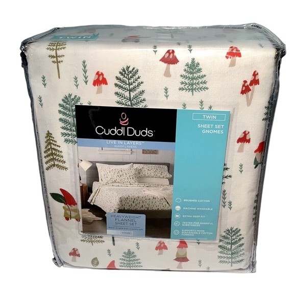 Cuddl Duds Bedding New Cuddl Duds Heavyweight Cotton Flannel Garden